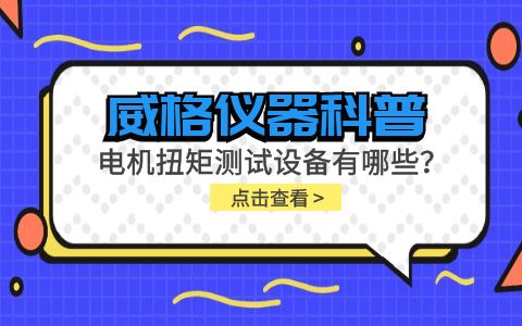 威格儀器-電機(jī)扭矩測(cè)試設(shè)備有哪些？插圖